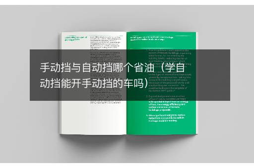 手动挡与自动挡哪个省油（学自动挡能开手动挡的车吗）