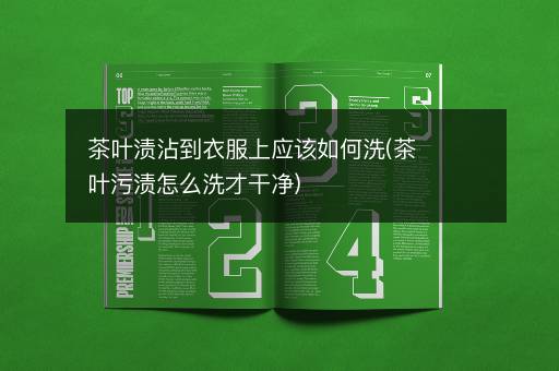 茶叶渍沾到衣服上应该如何洗(茶叶污渍怎么洗才干净)